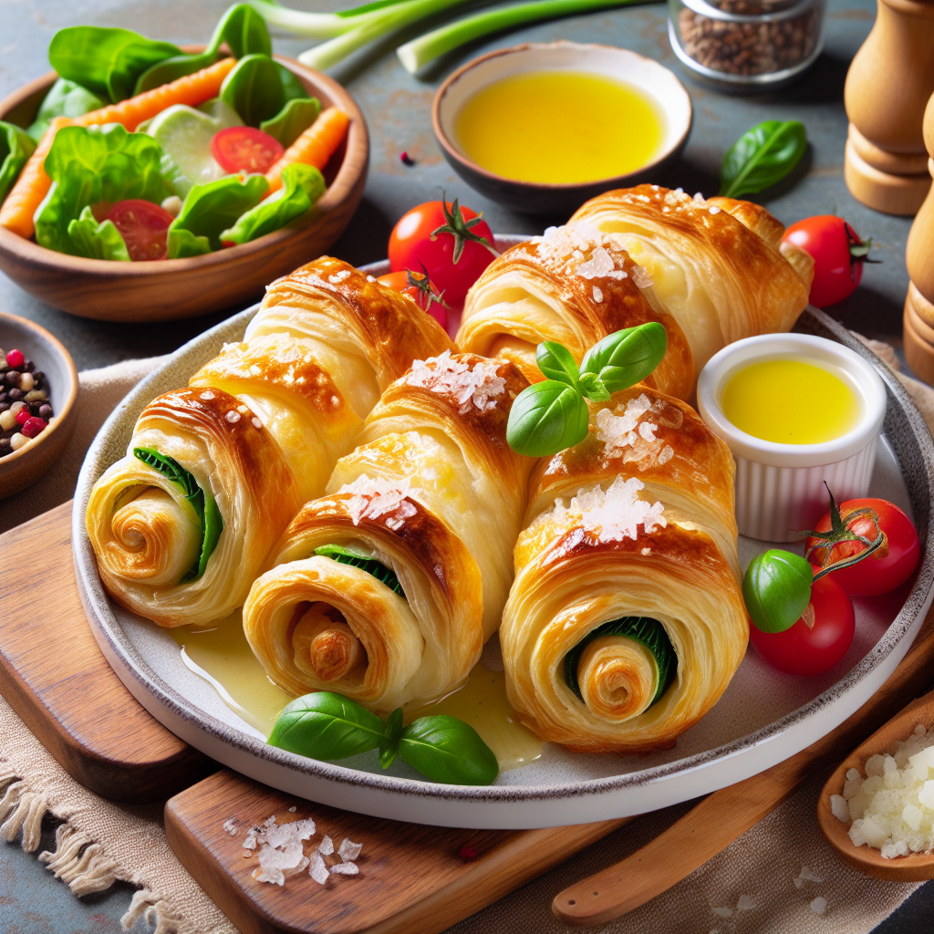 Rotoli Salati di Pasta Sfoglia: Facili e Gustosi! 1 Rotoli Salati di Pasta Sfoglia: Facili e Gustosi!