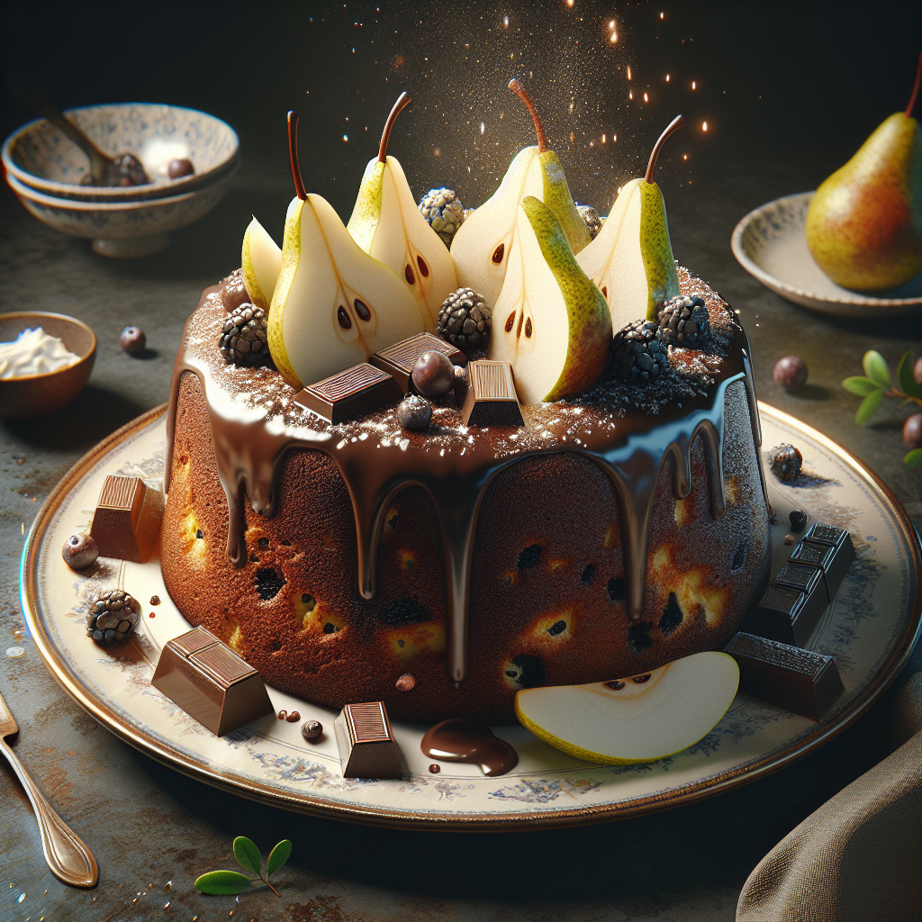 Torta Pere e Cioccolato Senza Burro: Delizia Leggera e Golosa 1 Torta Pere e Cioccolato Senza Burro: Delizia Leggera e Golosa