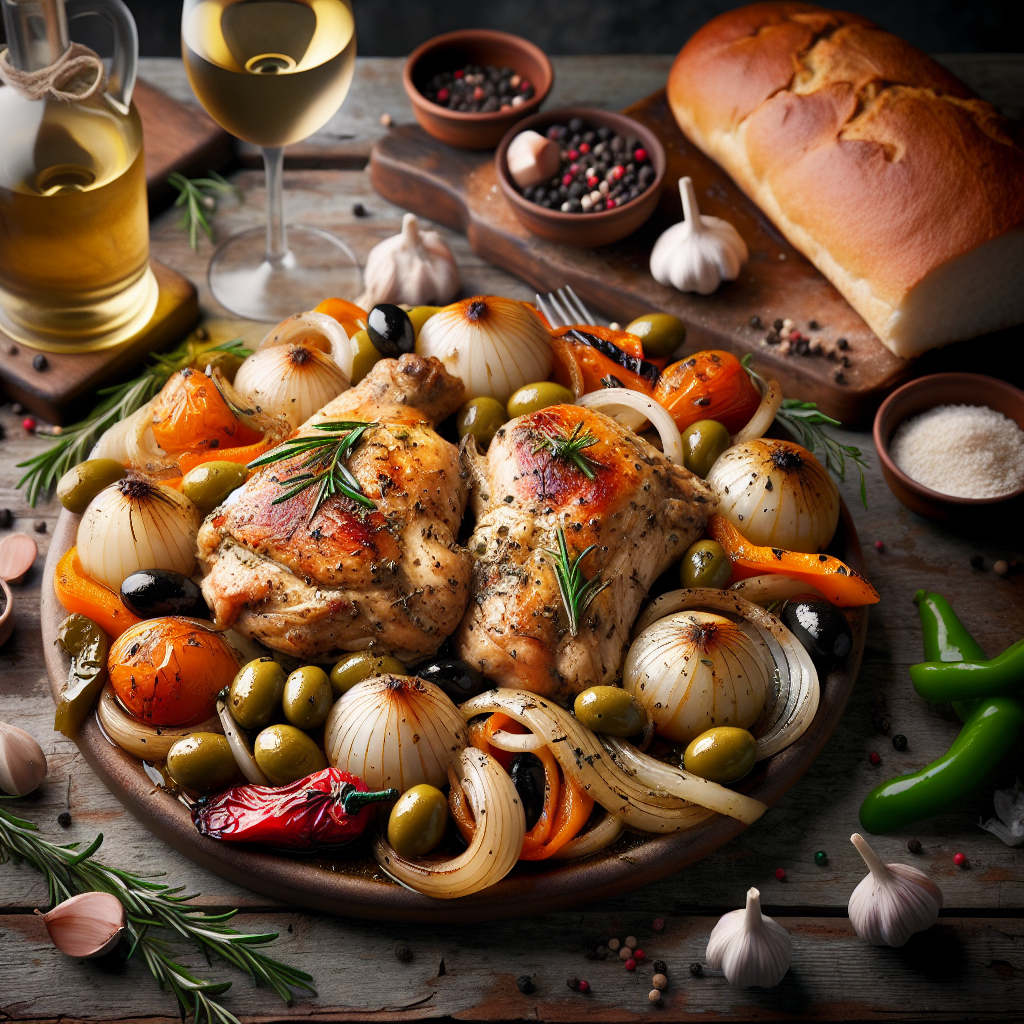 Pollo alla Cacciatora in Bianco alla Romana: Ricetta Tradizionale e Gust 1 Pollo alla Cacciatora in Bianco alla Romana: Ricetta Tradizionale e Gust
