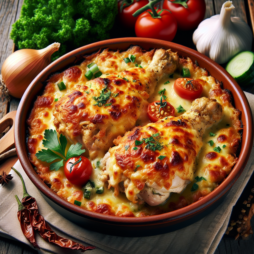 Pollo Gratinato al Forno: Croccante e Gustoso! 1 Pollo Gratinato al Forno: Croccante e Gustoso!