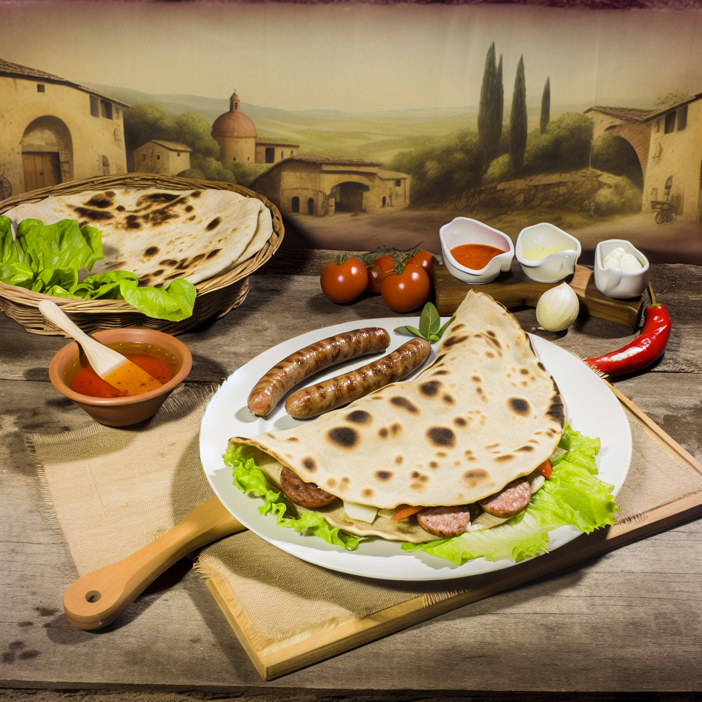 Piadina con Salsiccia: La Ricetta Perfetta per un Piatto Goloso! 1 Piadina con Salsiccia: La Ricetta Perfetta per un Piatto Goloso!
