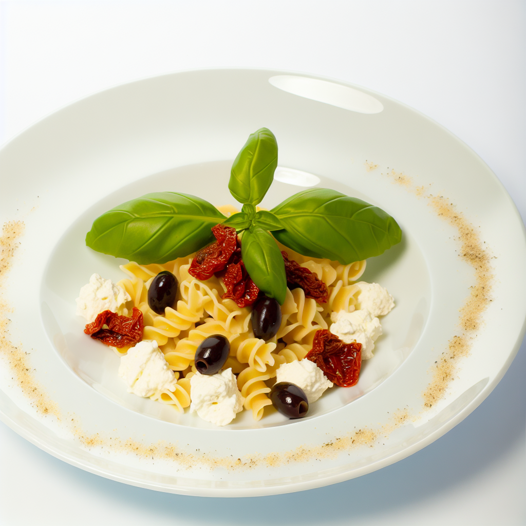 Pasta con Ricotta, Pomodori Secchi e Olive: un Piatto Ricco di Gusto e Semplicità 1 Pasta con Ricotta, Pomodori Secchi e Olive: un Piatto Ricco di Gusto e Semplicità