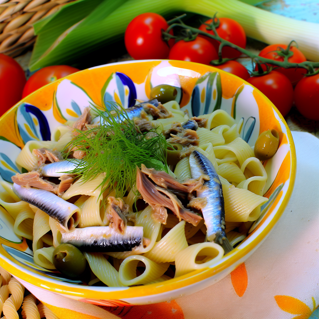 Deliziosa Pasta Fredda con Alici Marinate e Finocchietto: Ricetta Estiva Facile e Gustosa 1 Deliziosa Pasta Fredda con Alici Marinate e Finocchietto: Ricetta Estiva Facile e Gustosa