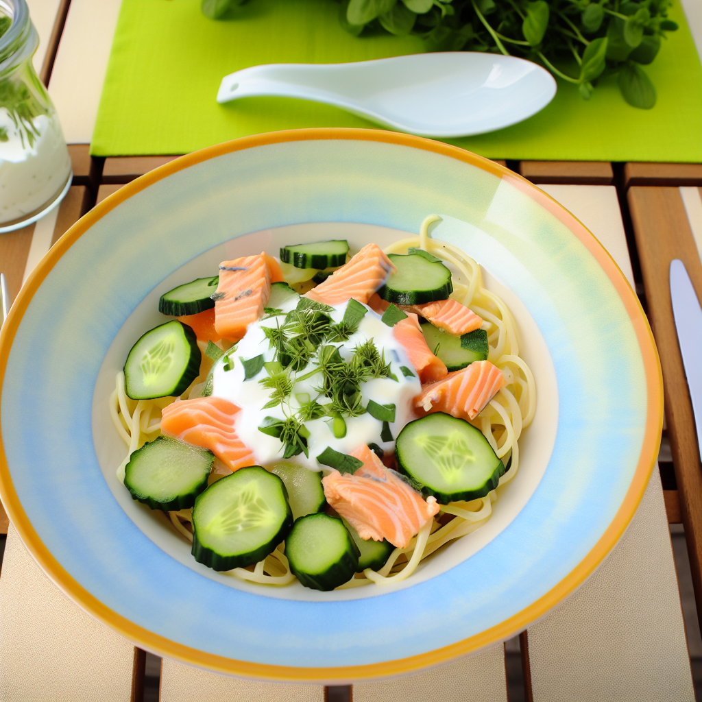 Pasta Fredda con Salmone, Cetrioli e Yogurt: La Ricetta Estiva Perfetta 1 Pasta Fredda con Salmone, Cetrioli e Yogurt: La Ricetta Estiva Perfetta
