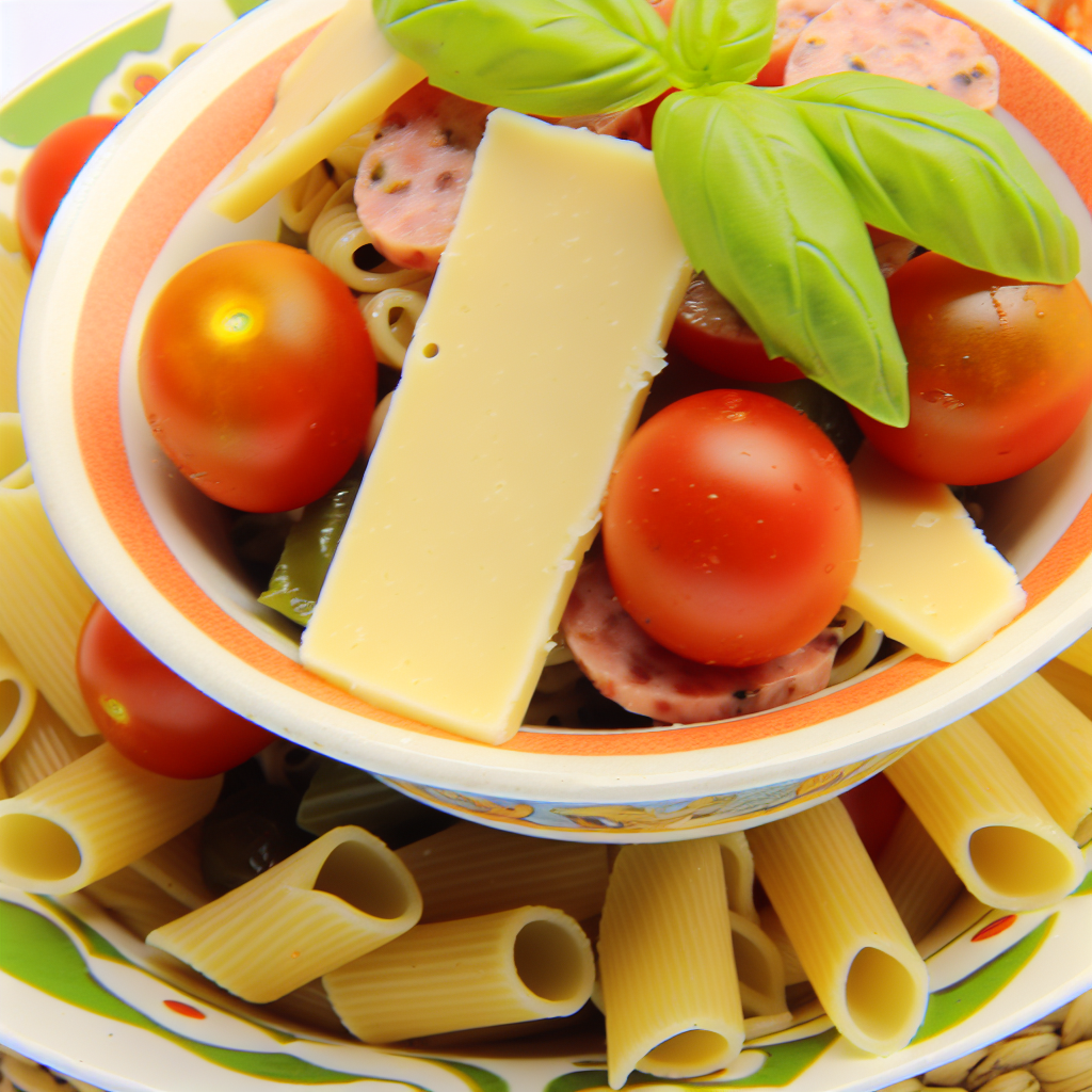 Pasta Fredda con Provola Affumicata e Pomodorini: Ricetta Estiva Fresca e Gustosa 1 Pasta Fredda con Provola Affumicata e Pomodorini: Ricetta Estiva Fresca e Gustosa