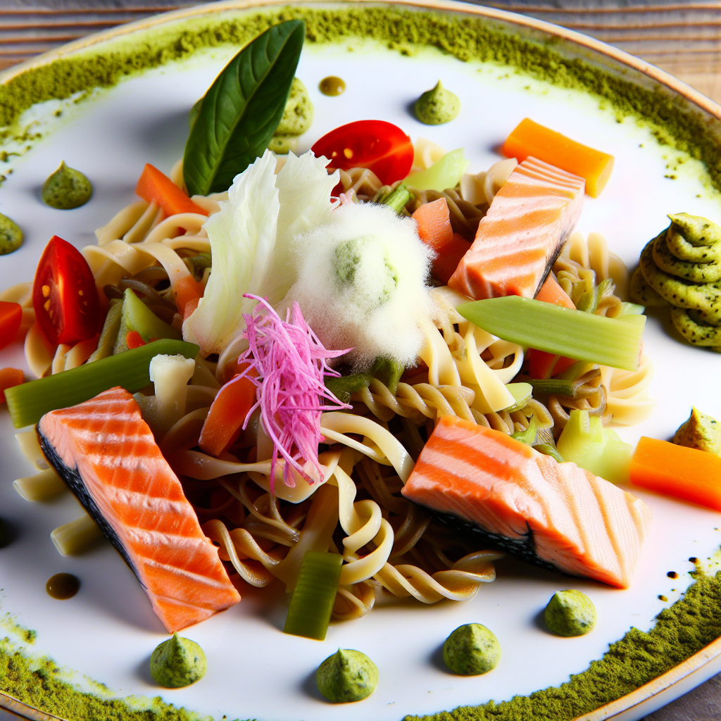 Pasta Fredda con Wasabi e Salmone: Ricetta Fresca e Originale per Tutte le Occasione 1 Pasta Fredda con Wasabi e Salmone: Ricetta Fresca e Originale per Tutte le Occasione