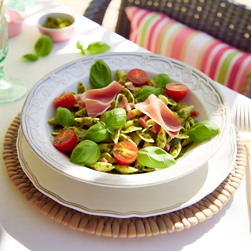 Pasta Fredda con Pesto di Pistacchi e Prosciutto: La Ricetta Estiva Perfetta! 1 Pasta Fredda con Pesto di Pistacchi e Prosciutto: La Ricetta Estiva Perfetta!