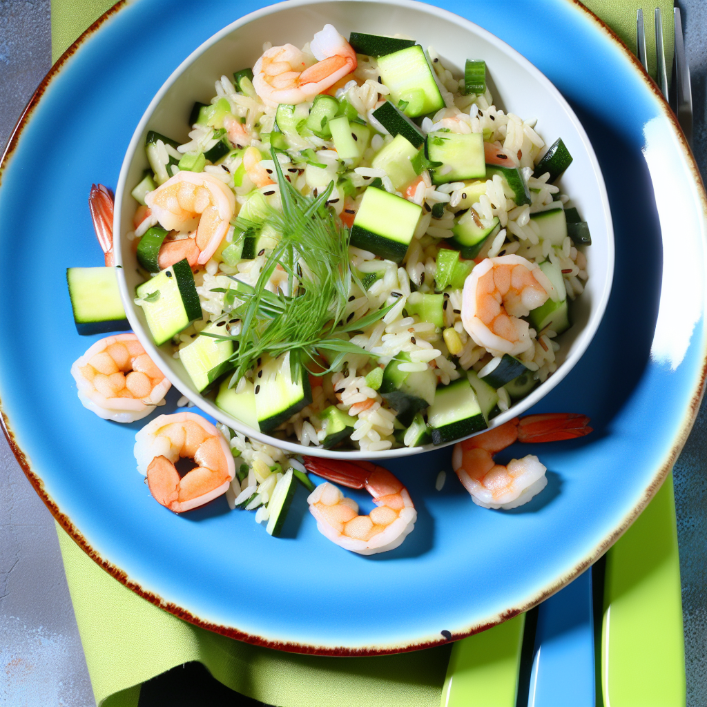 Ricetta Fresca e Light: Insalata di Riso con Gamberetti e Zucchine 1 Ricetta Fresca e Light: Insalata di Riso con Gamberetti e Zucchine