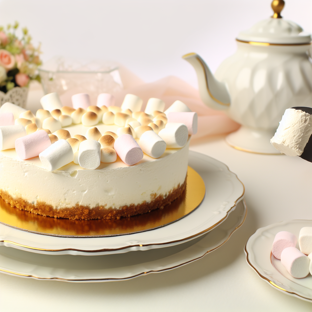 Deliziosa Cheesecake al Marshmallow: La Ricetta Perfetta per Golosi 1 Deliziosa Cheesecake al Marshmallow: La Ricetta Perfetta per Golosi