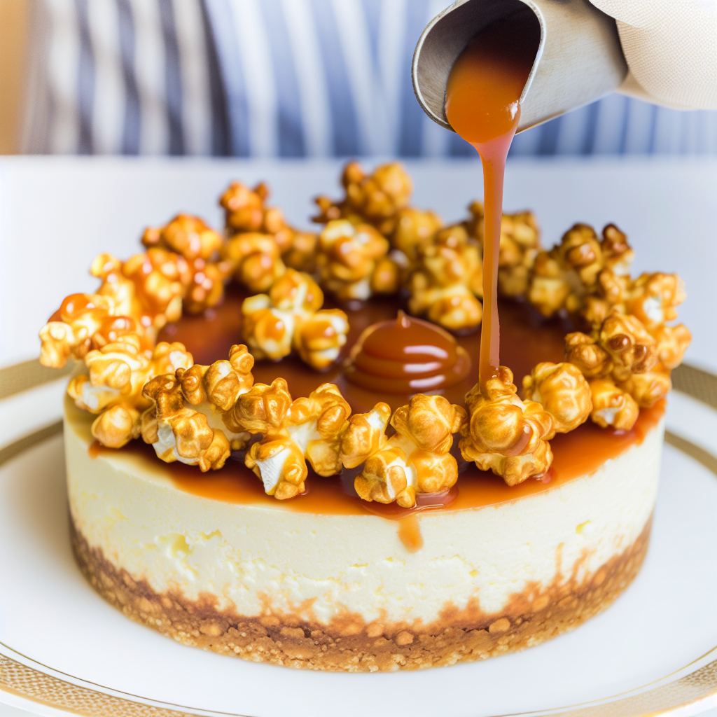 Cheesecake al Popcorn Caramellato: Una Deliziosa Rivisitazione del Classico Dessert 1 Cheesecake al Popcorn Caramellato: Una Deliziosa Rivisitazione del Classico Dessert