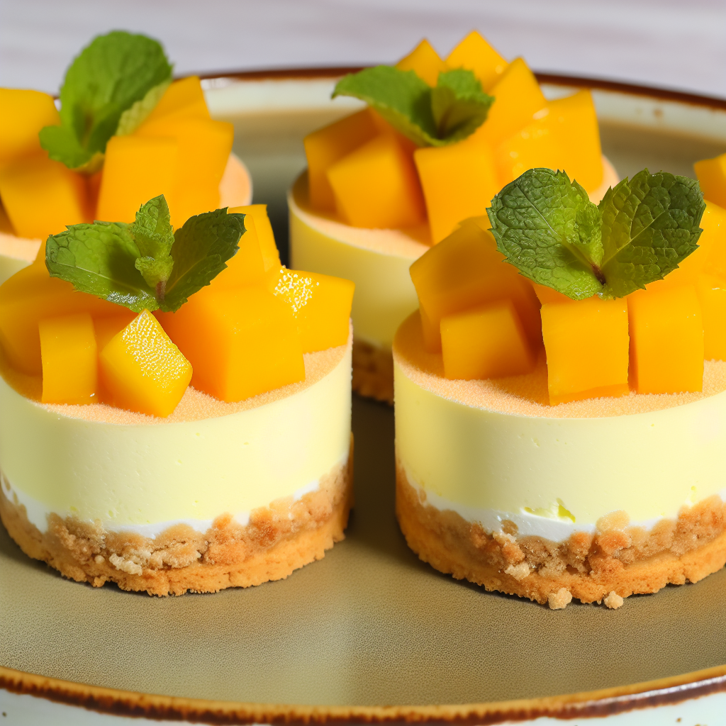 Deliziose Mini Cheesecake al Mango: Ricetta Facile e Veloce 1 Deliziose Mini Cheesecake al Mango: Ricetta Facile e Veloce