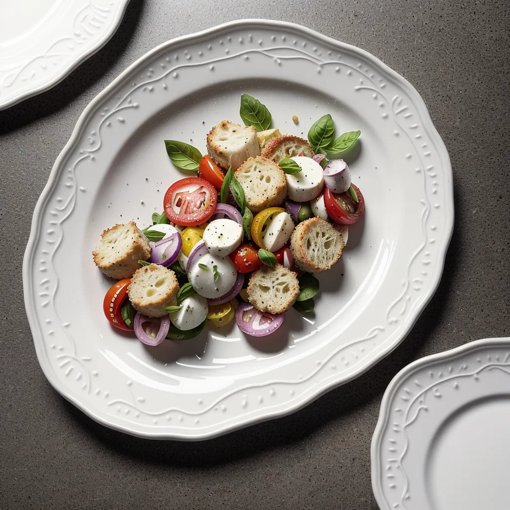 Ricetta Panzanella Mediterranea Gourmet: Un'esplosione di Sapori Estivi 1 foodblog 1749061597