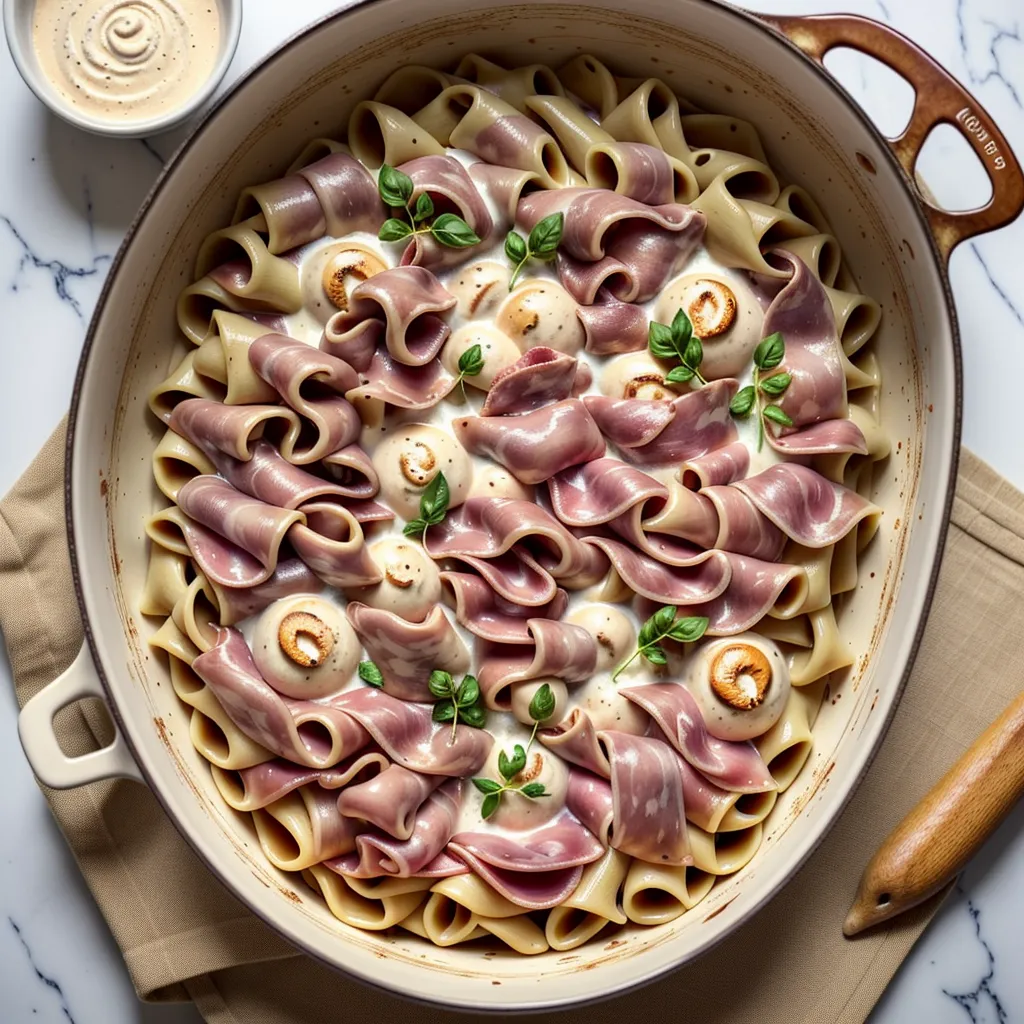 Ricetta Paccheri in Crema di Funghi, Noci e Speck: Un Primo Delizioso e Autunnale 1 foodblog 1749208869