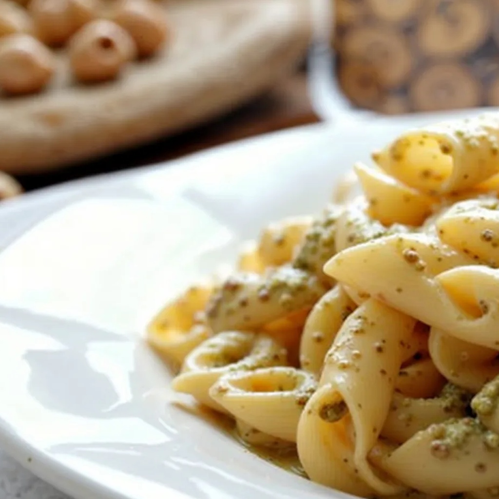 Ricetta Pasta al Pesto di Nocciole: Un Primo Delizioso e Cremoso 1 foodblog 1749254081 crop
