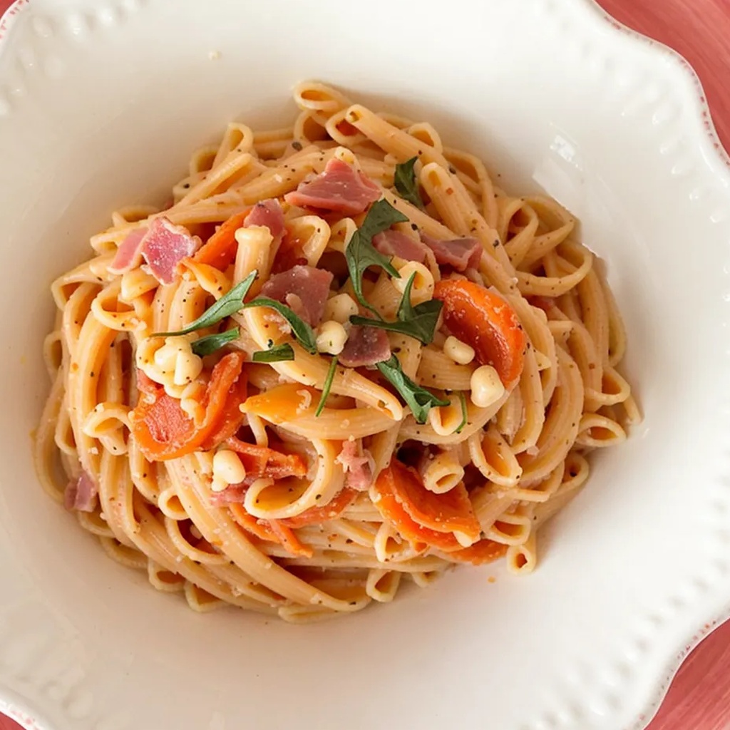 Ricetta Pasta Integrale con Pomodorini e Pancetta: Un Primo Piatto Delizioso e Semplice 1 foodblog 1749254405 crop