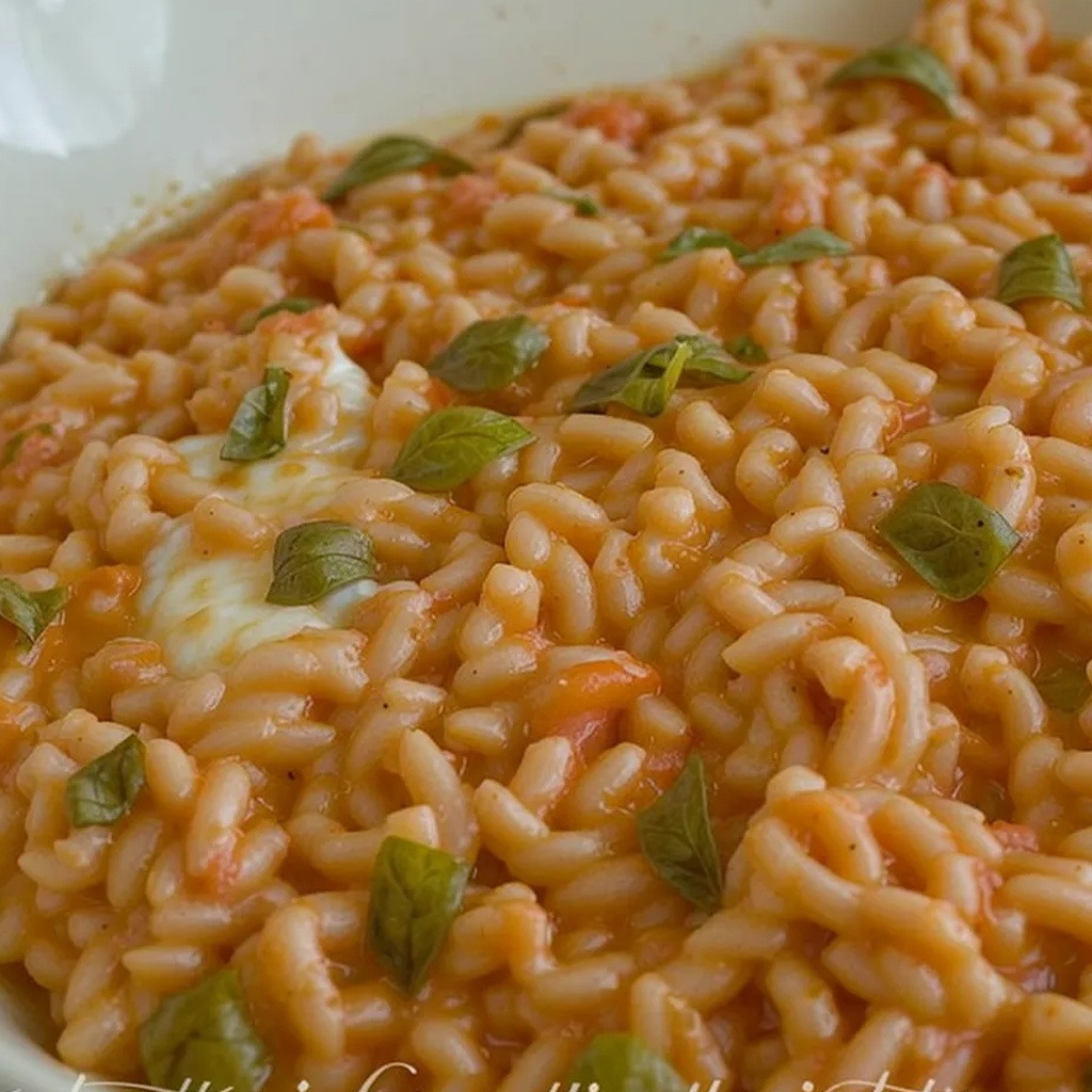 Ricetta Risotto Pomodoro Piselli Mozzarella: un Primo Delizioso e Semplice 1 foodblog 1749272511 crop