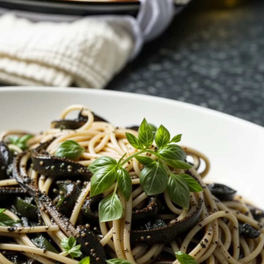 Ricetta Spaghetti al Nero di Seppia: Un piatto di mare elegante e gustoso 1 foodblog 1749310369 crop
