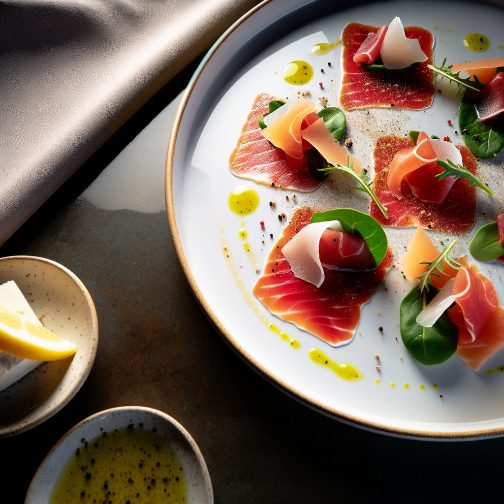 Ricetta Carpaccio di Pesce Spada Marinato agli Agrumi: Un'Esplosione di Freschezza 1 ricetta carpaccio di pesce spa 1