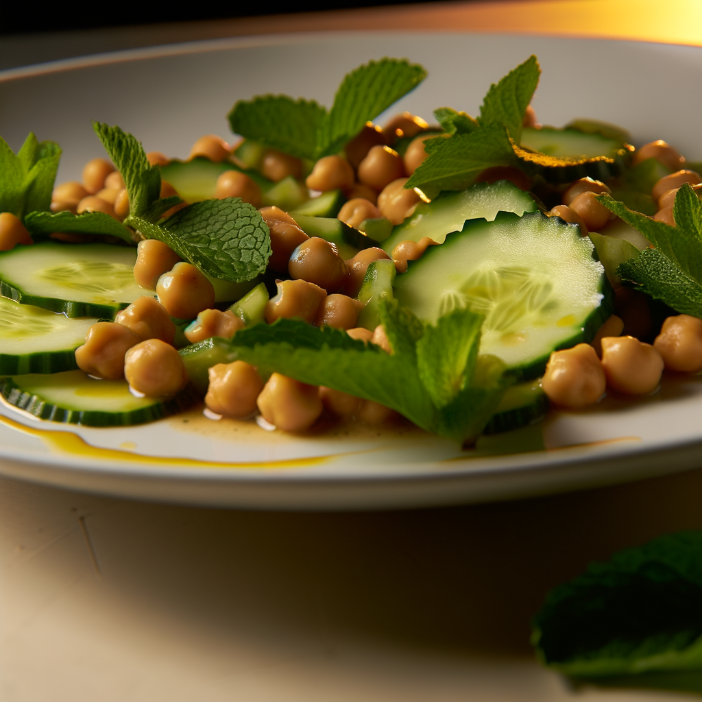 Ricetta Estiva: Insalata di Ceci, Cetrioli e Menta Fresca - Un'esplosione di Sapori! 1 ricetta estiva insalata di ce