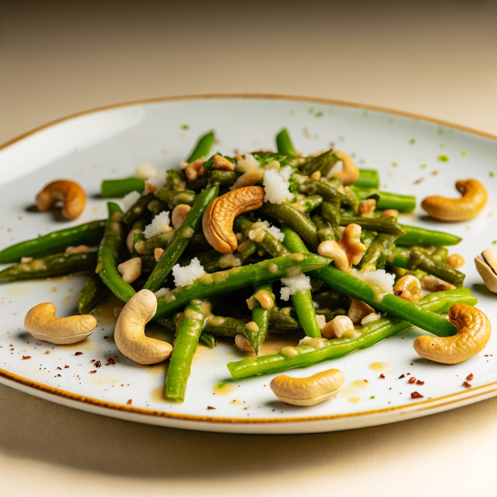 Ricetta Insalata Croccante di Taccole e Anacardi: Freschezza e Gusto in un piatto unico! 1 ricetta insalata croccante di