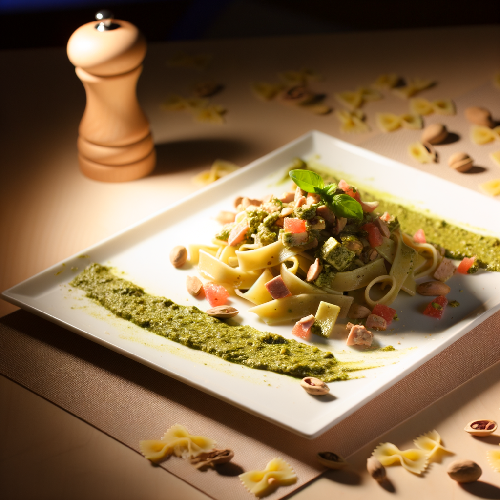Ricetta Insalata di Pasta al Pesto di Pistacchio: Un'esplosione di Gusto Mediterraneo! 1 ricetta insalata di pasta al p