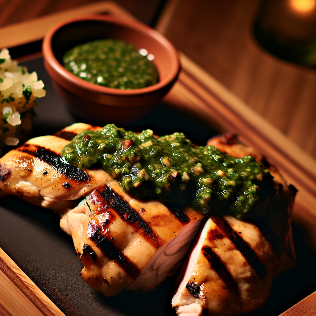 Ricetta Pollo alla Griglia con Salsa Chimichurri: Un Esplosione di Sapori Argentini! 1 ricetta pollo alla griglia con