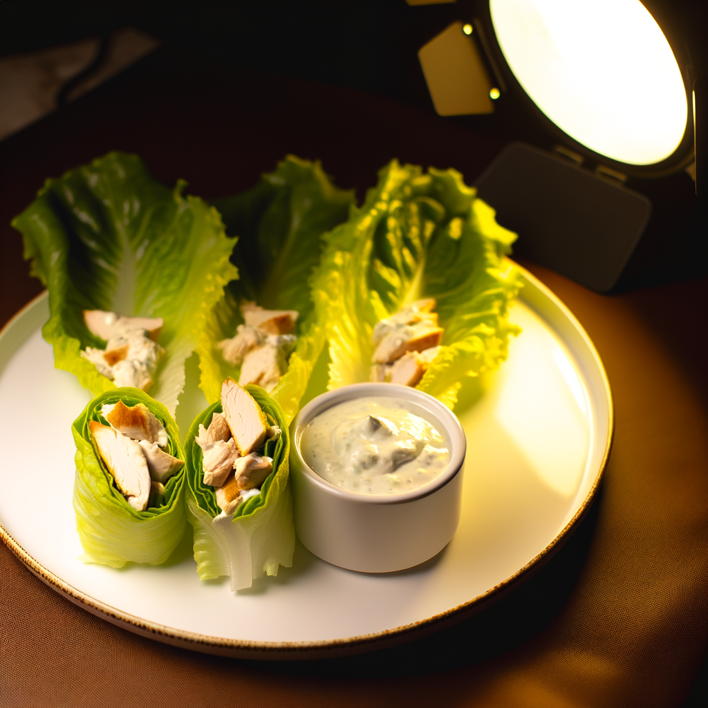 Ricetta Roll di Lattuga con Pollo e Salsa Yogurt: Leggero e Delizioso! 1 ricetta roll di lattuga con po
