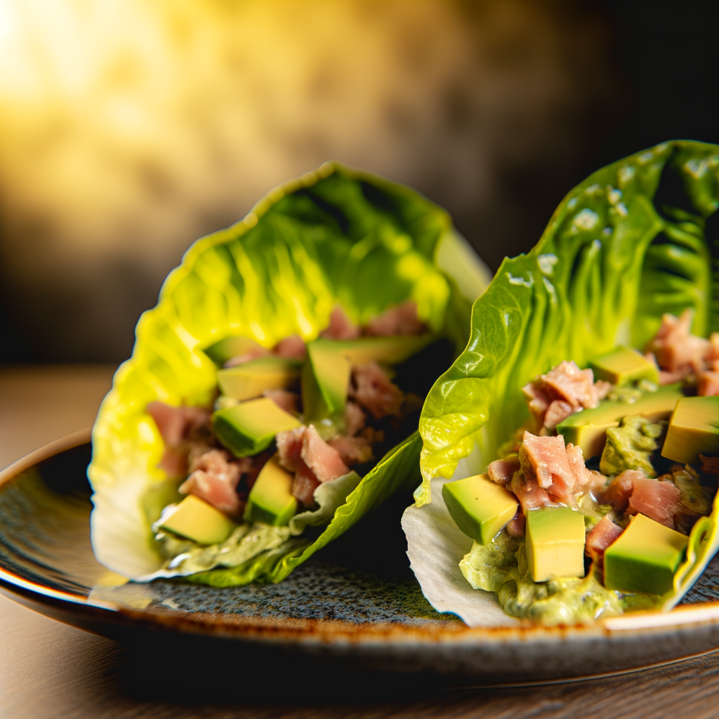 Ricetta Tacos di Lattuga con Tonno e Avocado: Leggerezza e Gusto in un Morso! 1 ricetta tacos di lattuga con t